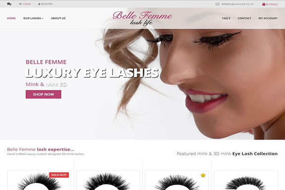 Pefect Pixels - Portfolio - Belle Femme - LashLife