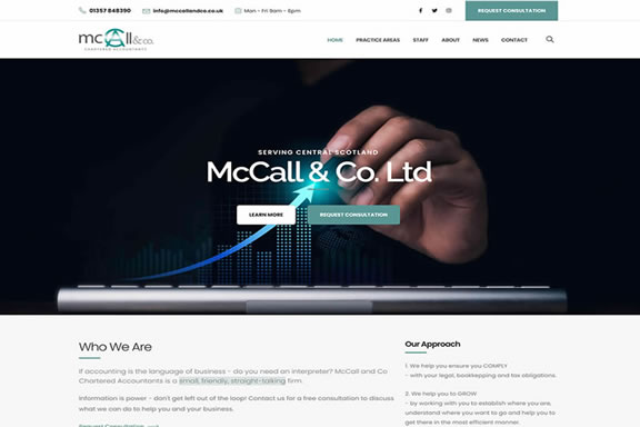 Pefect Pixels - Portfolio - McCall & Co. Chartered Accountants