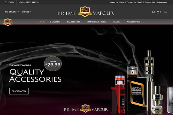 Pefect Pixels - Portfolio - Prime Vapour